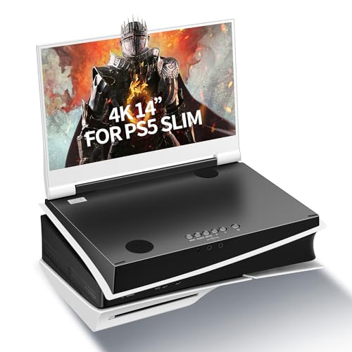 G-STORY 15.6" Inch IPS 4k 60Hz Portable Monitor Gaming Display Integrated with PS5(not Included) 3840×2160 with 2 HDMI Ports,FreeSync