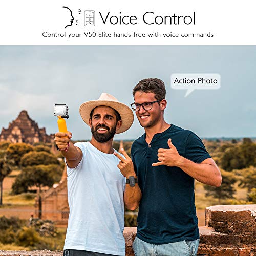 AKASO V50 Elite 4K60fps Touch Screen WiFi Action Camera Voice Control EIS 131 feet Waterproof Camera 8X Zoom Remote Control