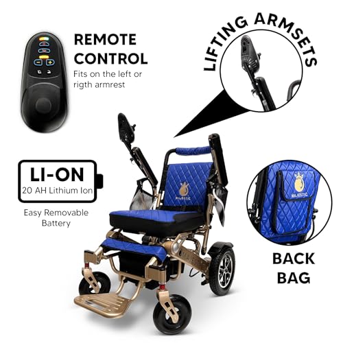 Majestic IQ-7000 Auto Folding Electric Wheelchairs for Adults,Lightweight Wheelchair,Ultra Light Wheelchair for Seniors,Foldable Wheelchair