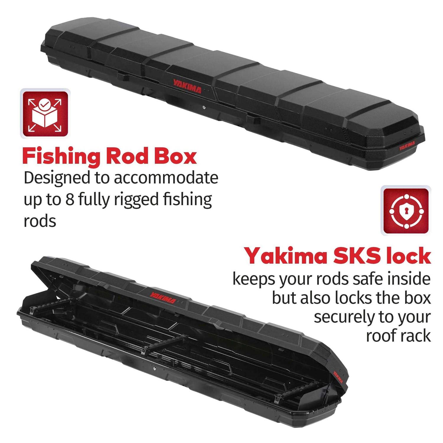 Yakima TopWater Rooftop Fishing Rod Box - Sports Supplies Online Store