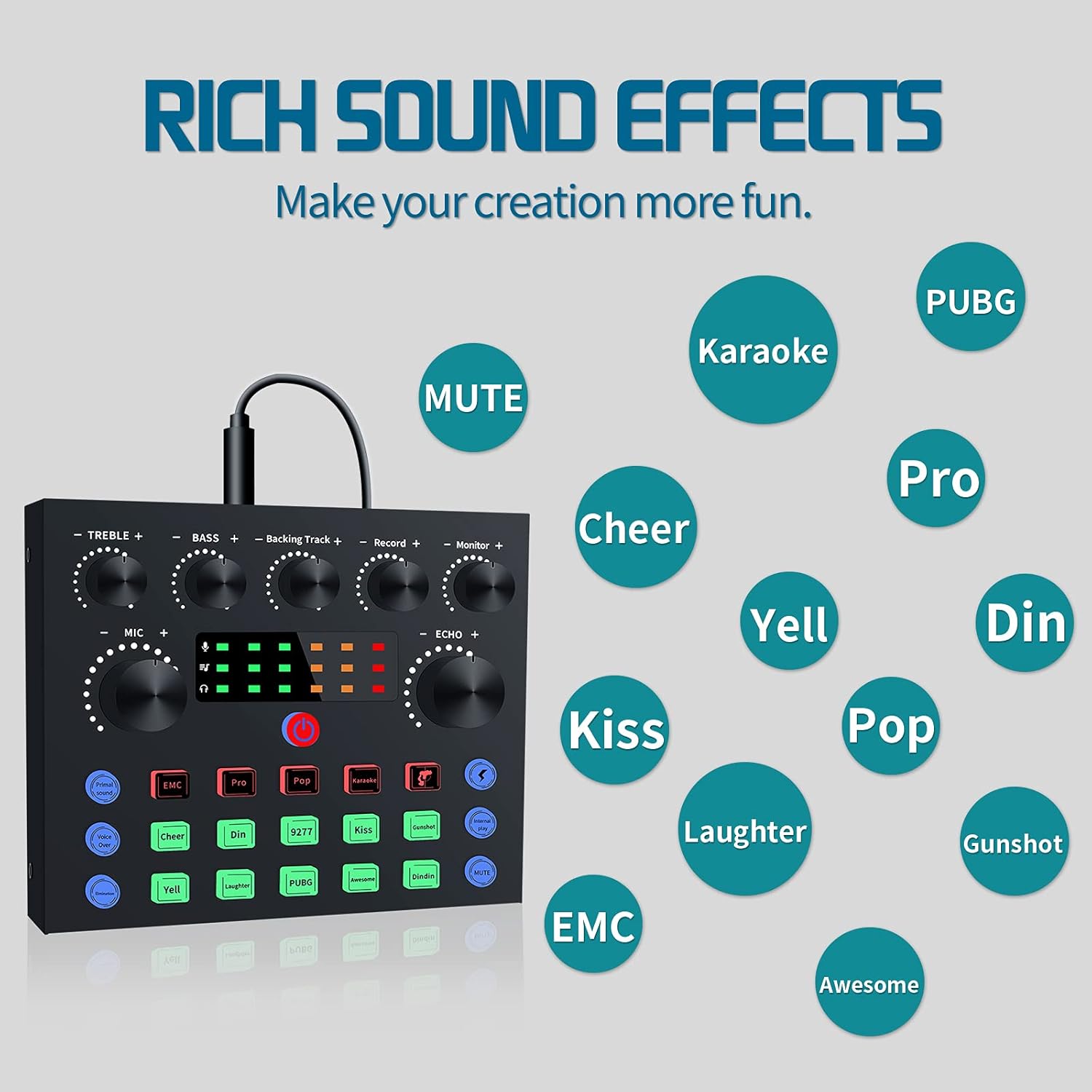 Podcast Equipment Bundle,Audio Interface with All-In-One DJ Mixer and Studio Broadcast Microphone, Perfect for Recording,Live Streaming,Gaming