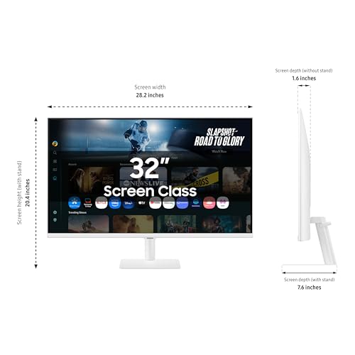 Samsung 43&rdquo; Smart Monitor M7 (M70F) 4K UHD Display, Samsung Vision AI, Smart TV Apps, Gaming Hub, USB-C, HDMI and USB-A, Black, LS43FM702UNXZA