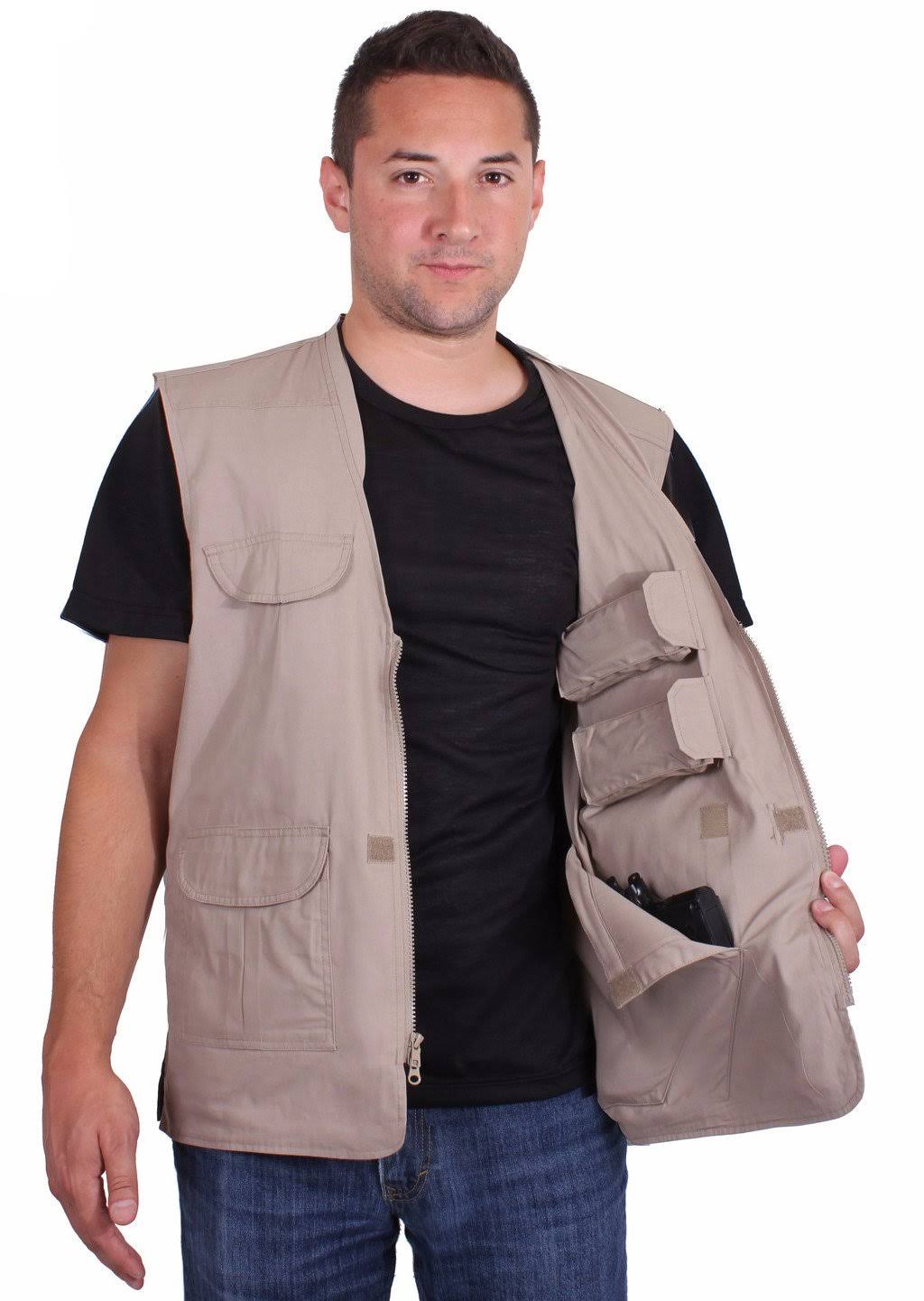 Rothco - Concealed Carry Lightweight Professional Khaki Vest