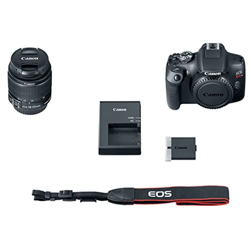 Canon EOS Rebel T7 DSLR Camera w/EF-S 18-55mm F/3.5-5.6 Zoom Lens + 420-800mm Super Telephoto Lens + 100S Sling Backpack + 64GB Memory Cards