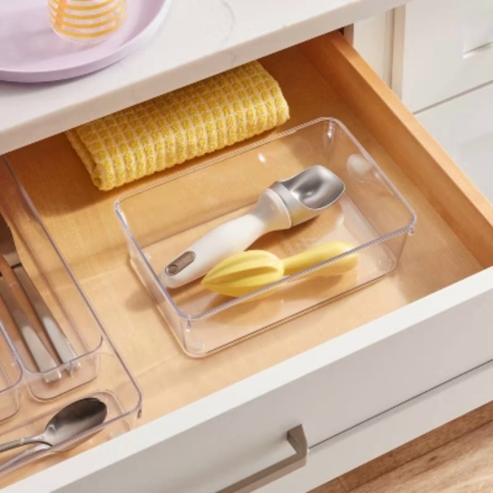 6&amp;#34;x9&amp;#34; Drawer Flatware Organizer -Clear PETG In-Drawer Storage Tray, Contemporary Kitchen Organizer