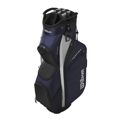 Wilson Feather Golf Cart Bag - Black/Grey/Red