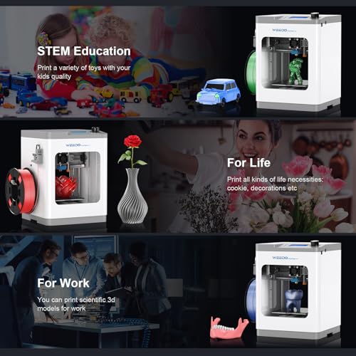TINA2S 3D Printer with WiFi Printing, WEEDO Mini 3D Printers for Kids and Beginners, Auto Leveling and Fully Assembled FDM 3D Printer