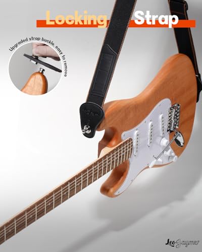 Leo Jaymz DIY Single Cut Electric Guitar Kits with Mahogany Body and Neck - Rosewood Fingerboard and All Components Included (LP Hollow)
