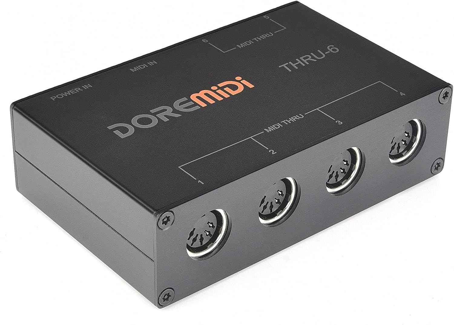 CAMOLA MIDI Thru 6 Box USB MIDI Interface 1-in 6-out MIDI Thru Box MIDI Splitter
