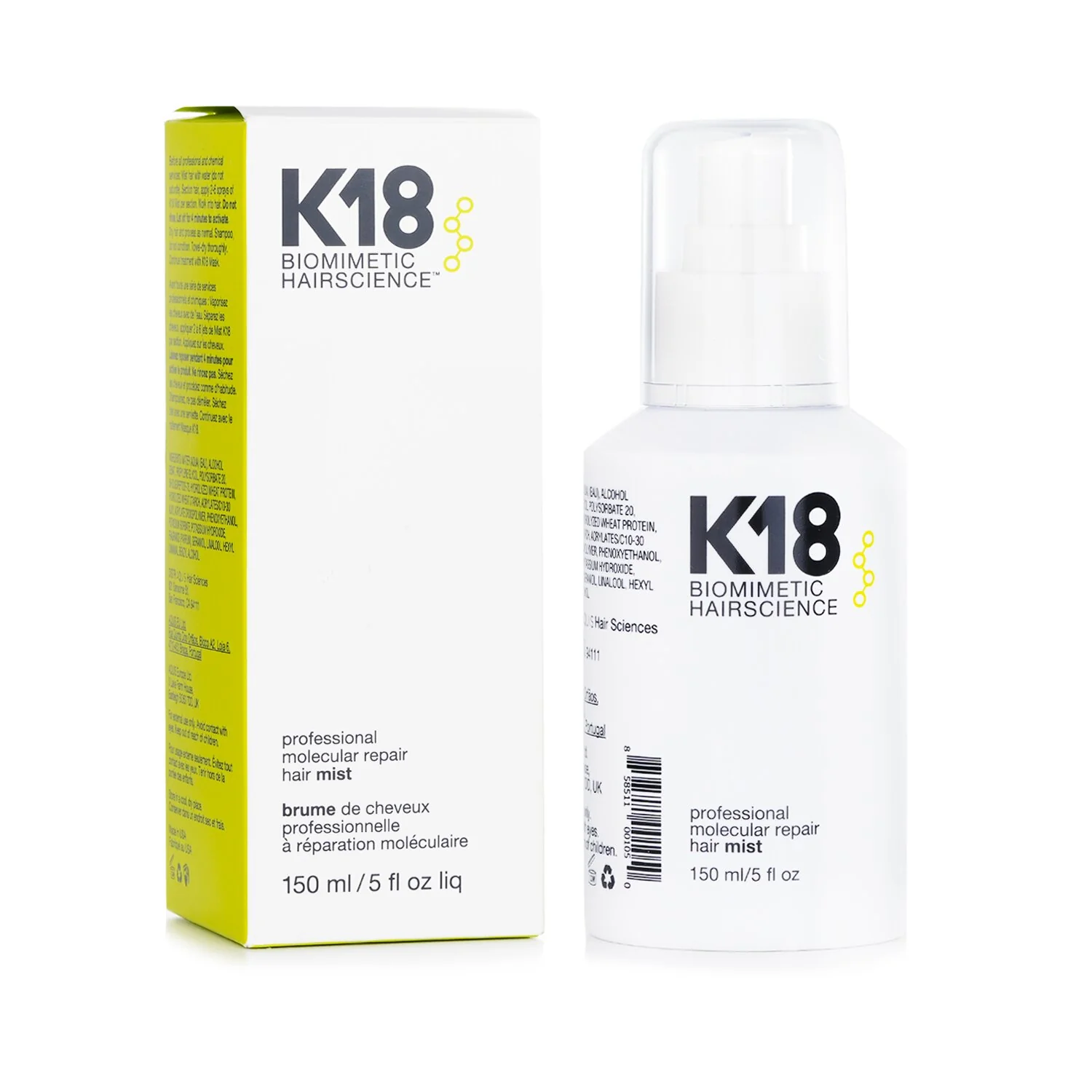 K18 Professional Molecular Repair Hair Mist 150ml/5oz