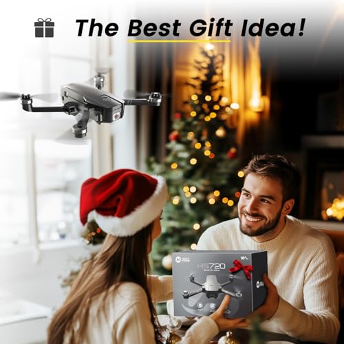 Holy Stone HS720 GPS Drone with Camera for Adults 4K UHD, 52 Minutes Flight Time, Foldable Quadcopter with Brushless Motor, Auto Return Home