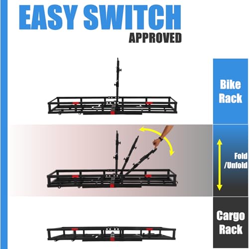 Hitch-Mount Bike Rack for Ebike Heavy-Duty