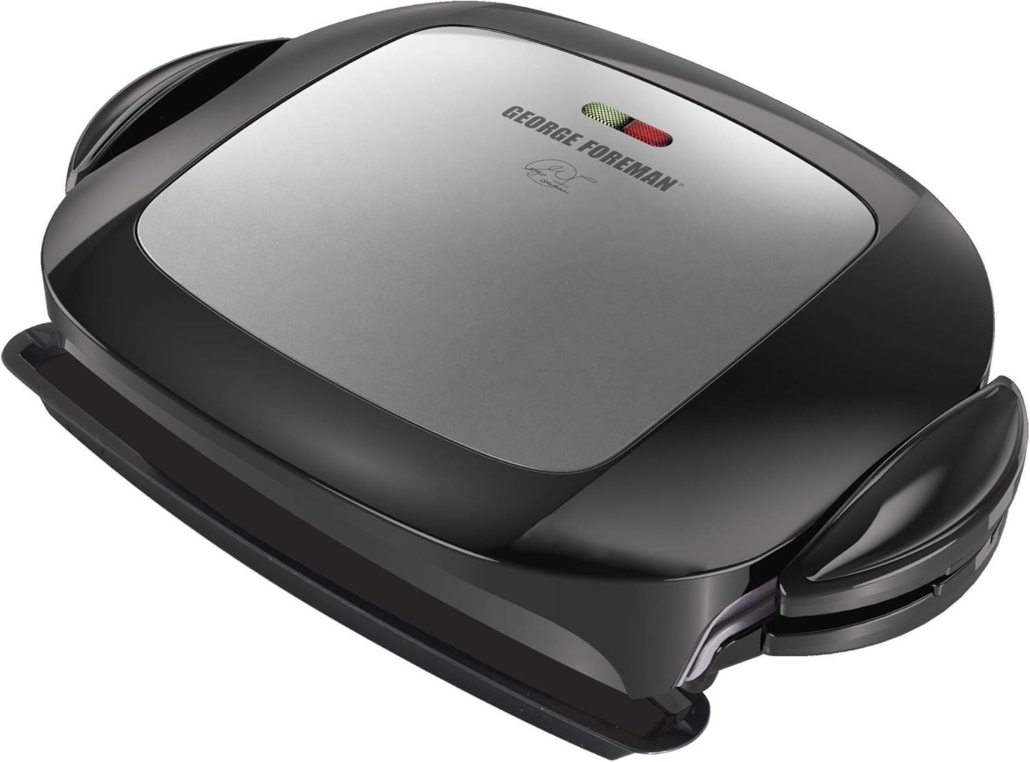 George Foreman 5-Serving Removable Plate Grill and Panini Press, Platinum, GRP472P Pack of 2