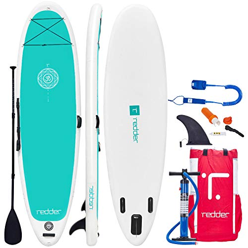 redder Stand Up Paddle Board Inflatable SUP Board for Kids and Adult Stand Up Paddling Board with Leash, Paddle, Backpack, Pump, Repair Kit