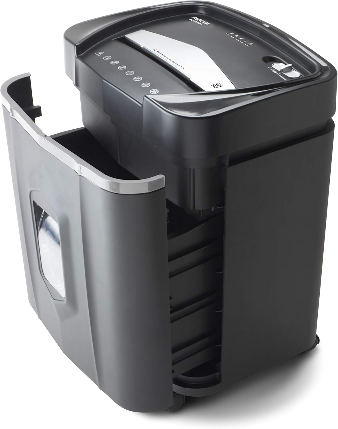 Aurora High Security JamFree AU1000MA 10-Sheet Micro-Cut Paper / CD / Credit Card Shredder with Pull-Out Wastebasket