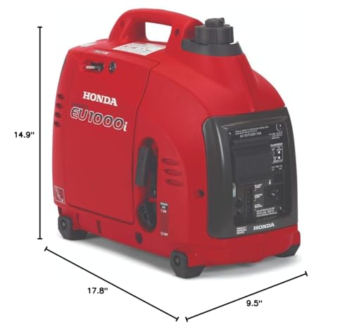 Honda 663510 EU1000i 1000 Watt Portable Inverter Generator with Co-Minder