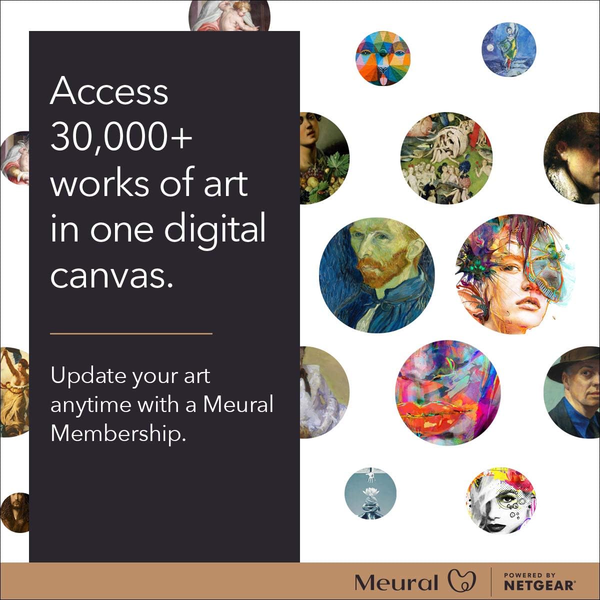 Meural Canvas II – The Smart Art Frame with 21.5 in. HD Digital Canvas That Renders Images and Photography in Lifelike Detail | 16X24 Dark Wood Frame