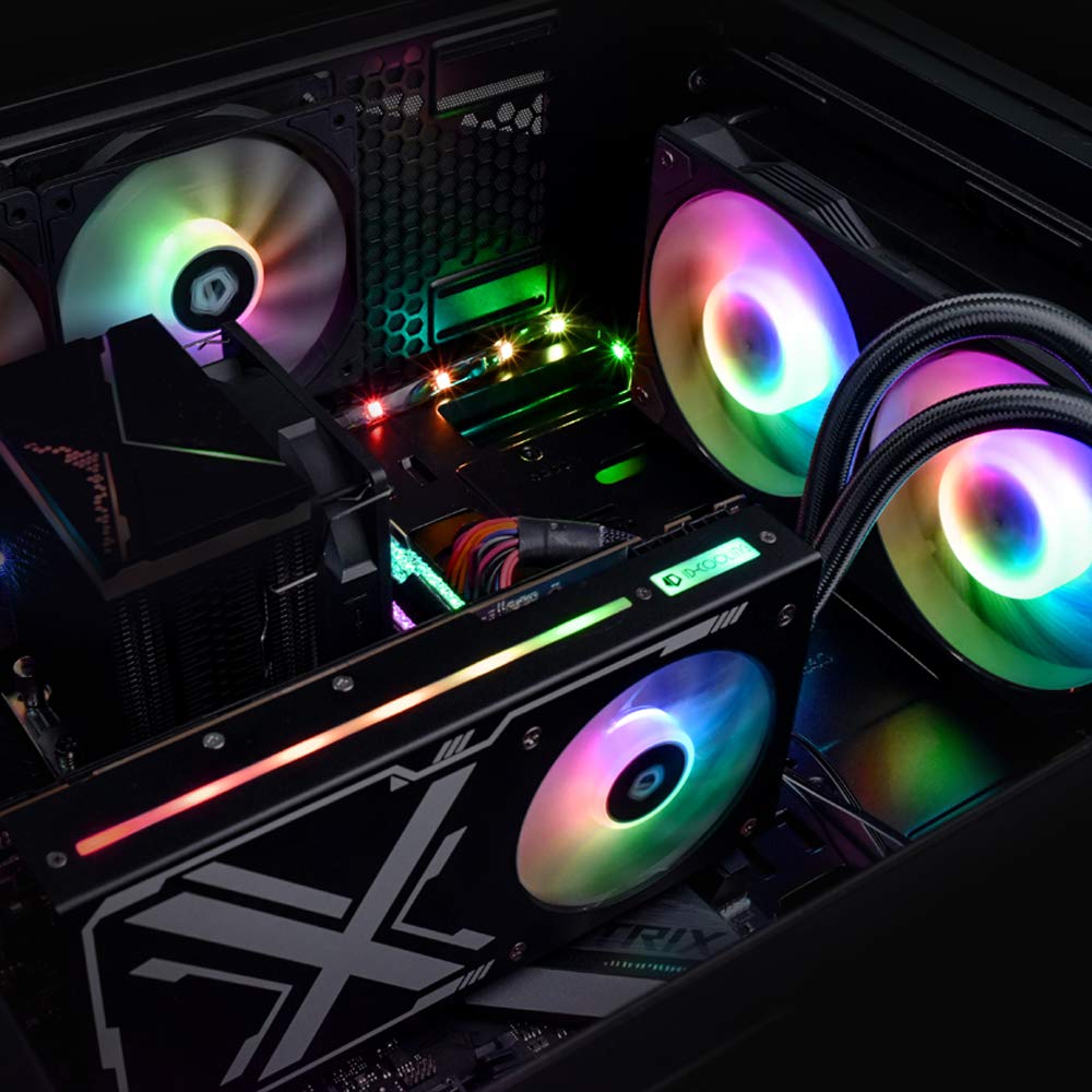 ID-COOLING ICEFLOW 240 VGA Graphic Card Cooler 240mm Water Cooler GPU VGA Cooler Compatible with RTX 20XX Series/GTX 10XX Series /900 Series/AMD RX