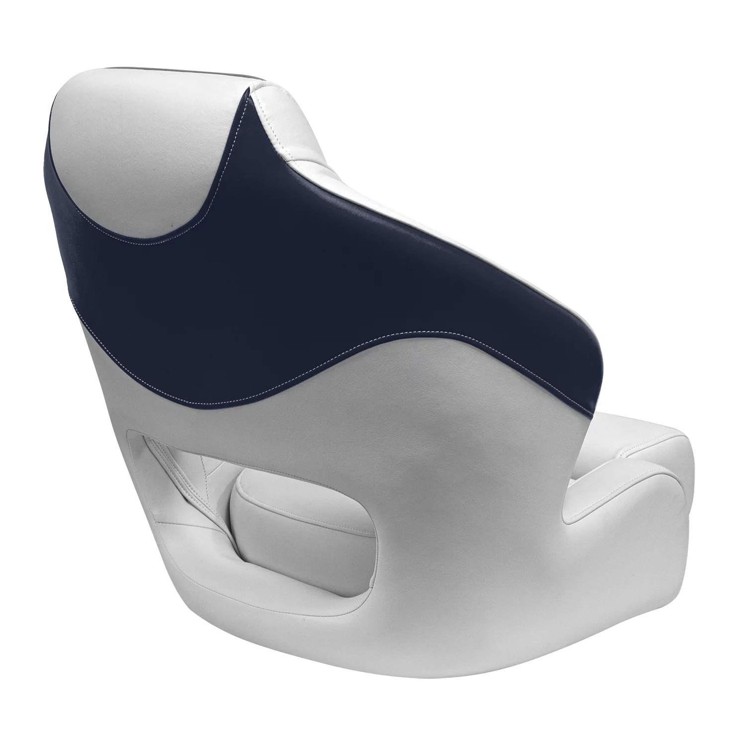 Wise 3338-1773 Baja XL Bucket Seat with Flip-Up Bolster, Brite White / Marble Grey / Midnight Navy
