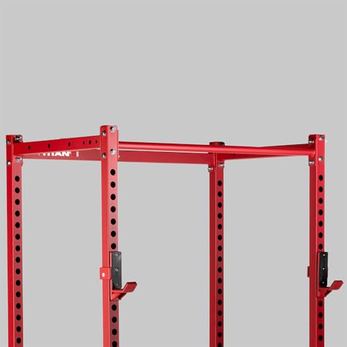 Titan Fitness T-2 Series Short Power Rack, Skinny Pull Up Bar, Pin and Pipe Safeties, Standard J-Hooks