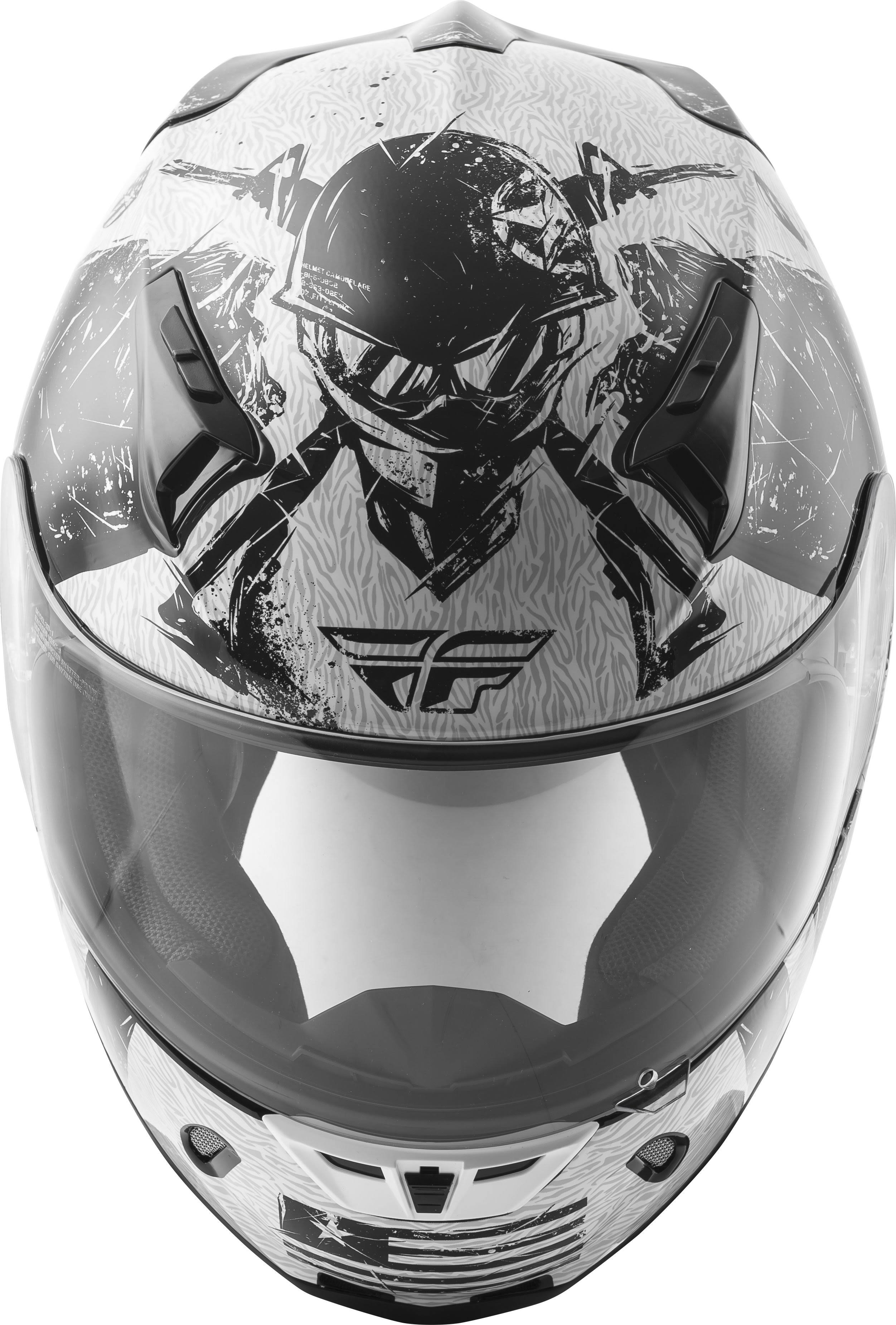 Fly Racing Revolt Helmet - Liberator (Medium) (White/Black)