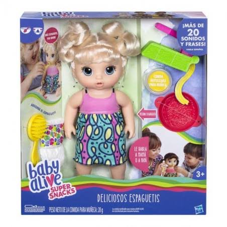 Baby Alive Super Snacks Snackin& Noodles Baby (Blonde) Hasbro