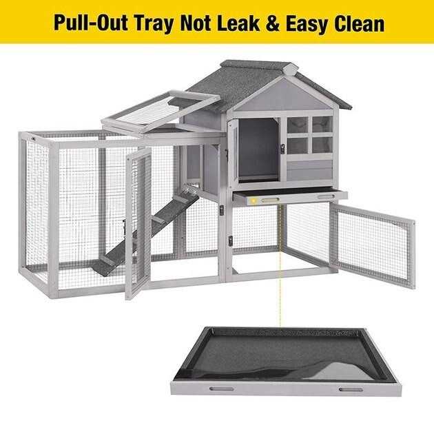 Aivituvin 2 Story Big Bunny Cage with No Leak Tray XZ7002 - Pet Supplies online store