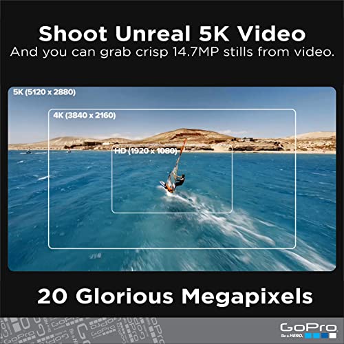 GoPro HERO9 Black - E-Commerce Packaging - Waterproof Action Camera with Front LCD and Touch Rear Screens, 5K Ultra HD Video, 20MP Photos
