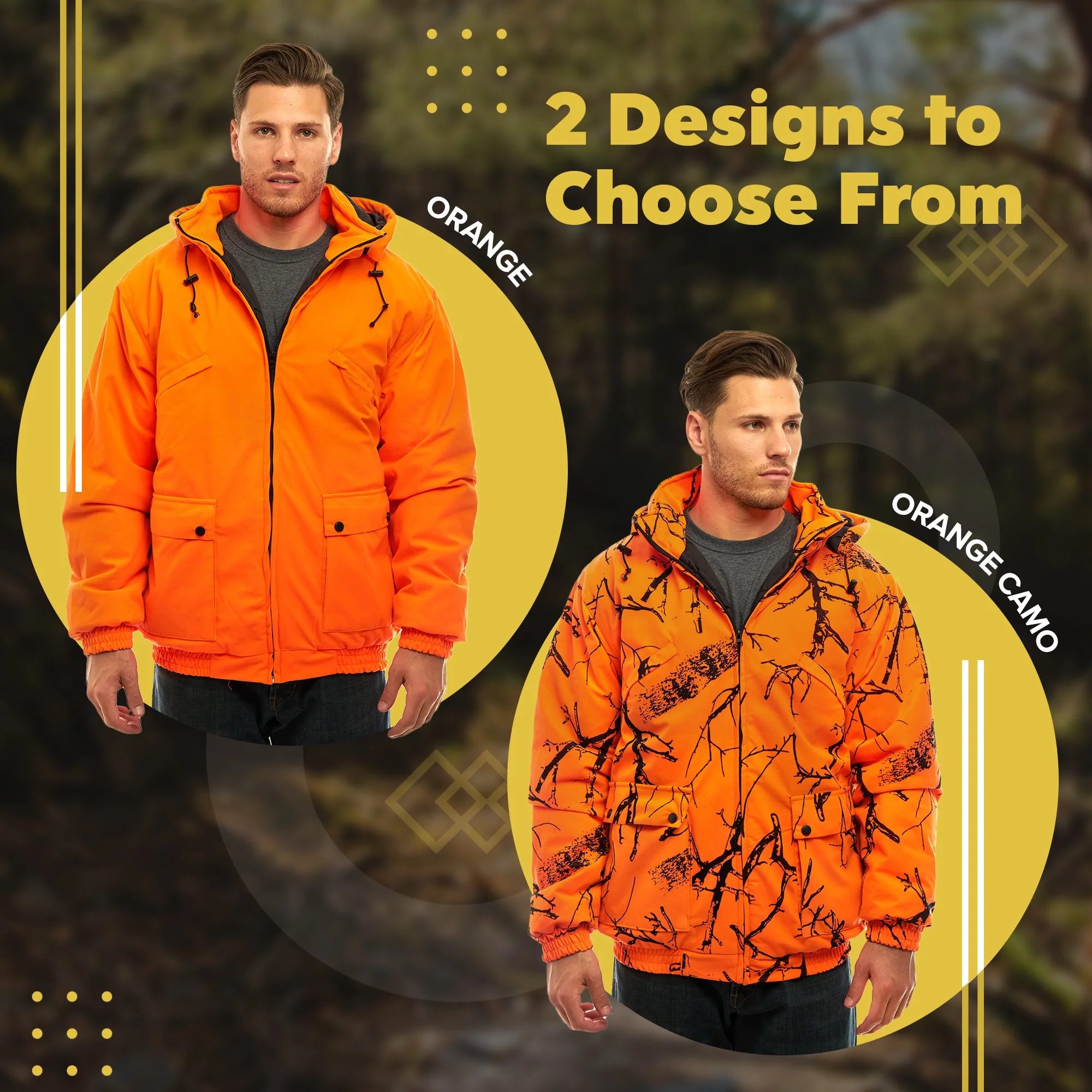 TrailCrest Adult Men’s Insulated & Waterproof Safety Tanker Jacket, 3X, Blaze Orange Camo