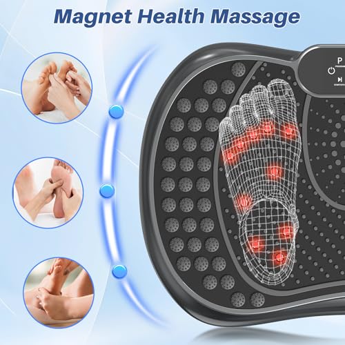 Vibration Plate Exercise Machine for Weight Loss – 100-Speed Platform with Bluetooth Speaker, Remote & Bands