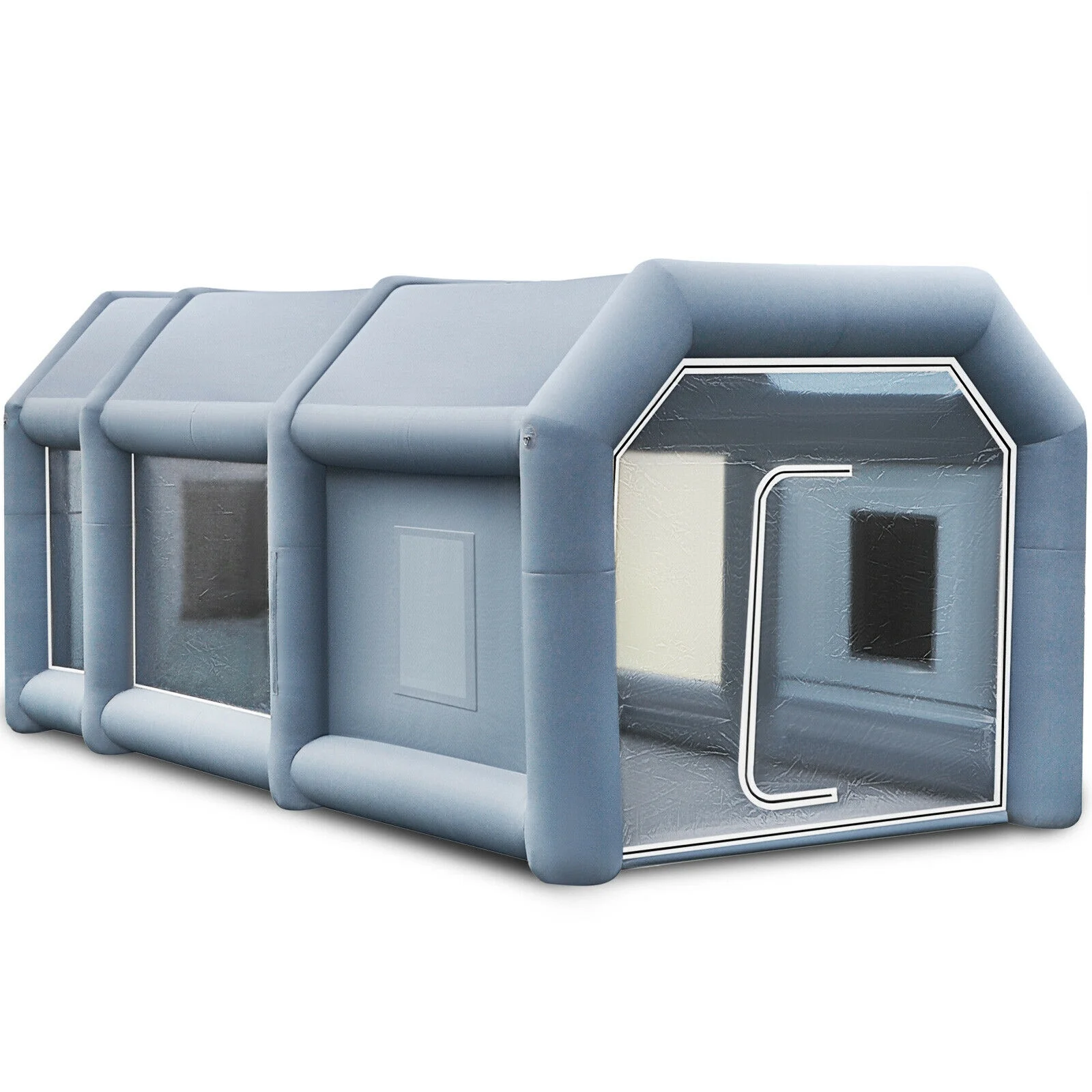 Painting Tent Workstation Inflatable Spray Paint Booth 30x20x13FT with 2 Blowers 950W and 350W