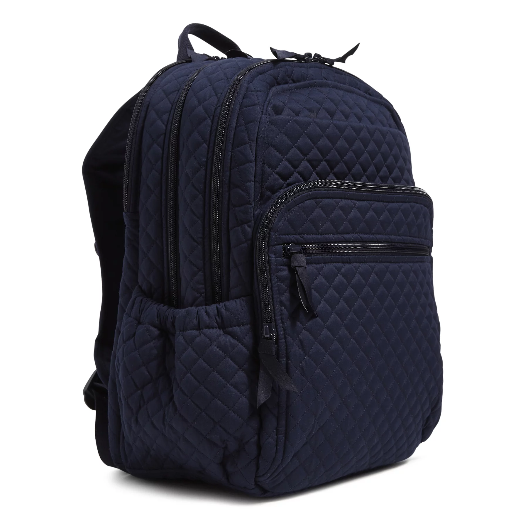 Vera Bradley Women's Cotton XL Campus Backpack Classic Navy