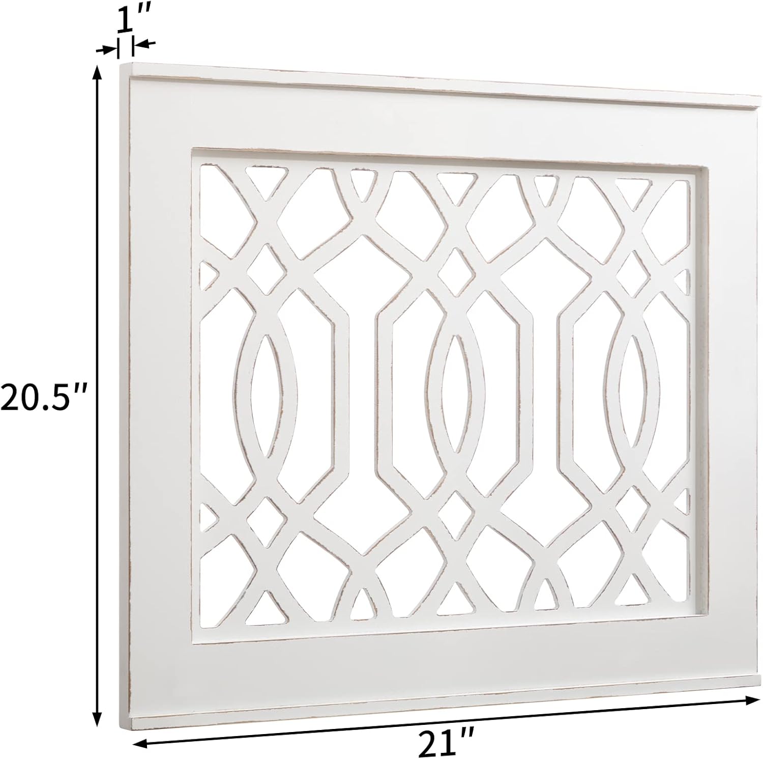 ALIMORDEN Gothic Style Arched Wood and Metal Rustic Window Pane Decorative Cathedral Window Frame