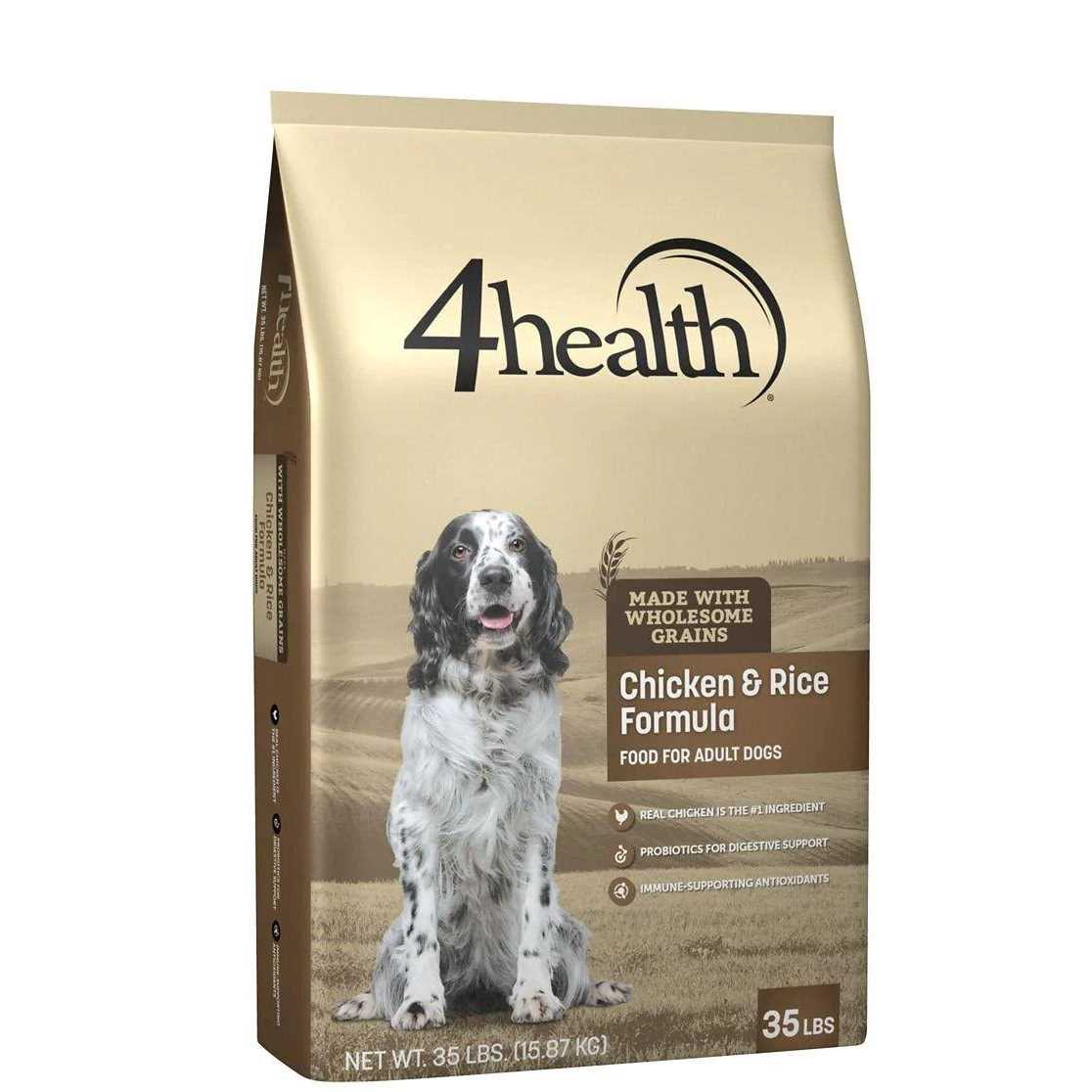 4health with Wholesome Grains Adult Chicken and Rice Formula Dry Dog Food 6009468 - Pet Supplies online store