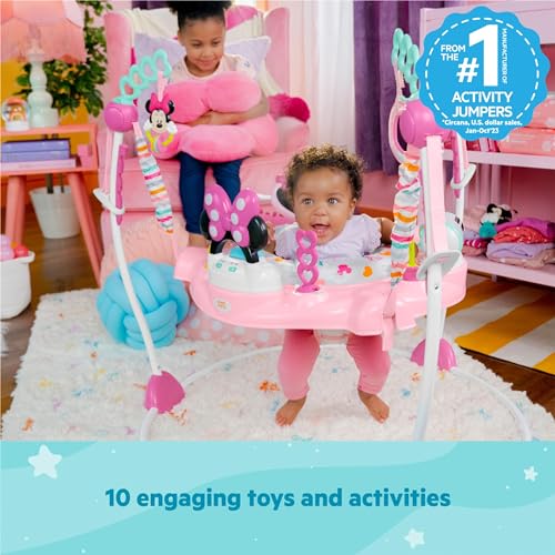 Bright Starts Disney Baby Finding Nemo Sea of Activities Baby Activity Center Jumper with Interactive Toys, Lights, Songs & Sounds, 6-12 Months (Blue)