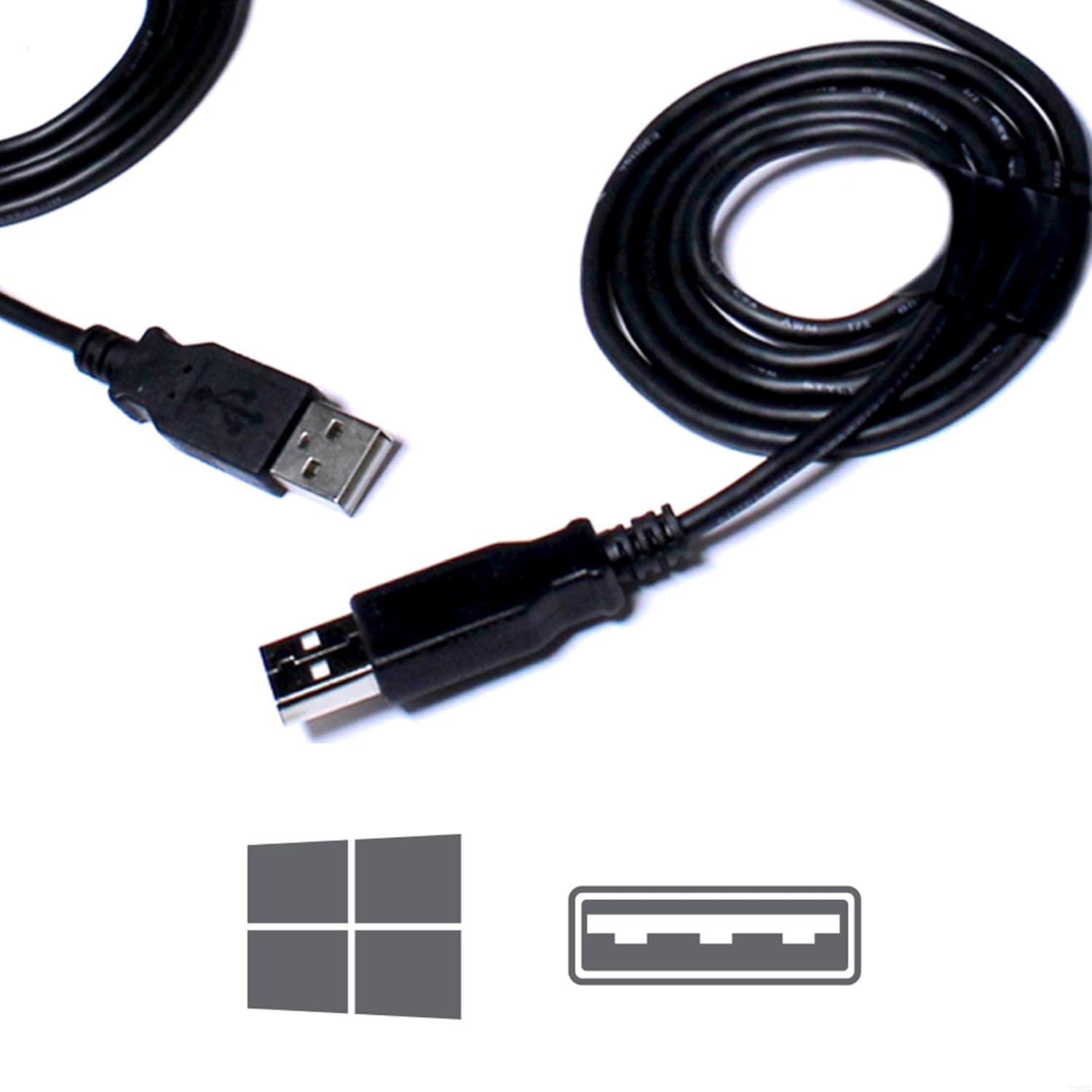 Plugable USB 2.0 Transfer Cable, Unlimited Use, Transfer Data Between 2 Windows PC's, Compatible with Windows 11, 10, 7, XP