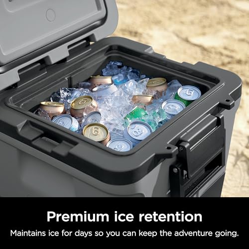 Ninja FrostVault 45qt Wheeled Cooler with Dry Zone, Integrated Fridge-Temp Dry Storage Drawer, Premium Heavy-Duty Insulated Cooler
