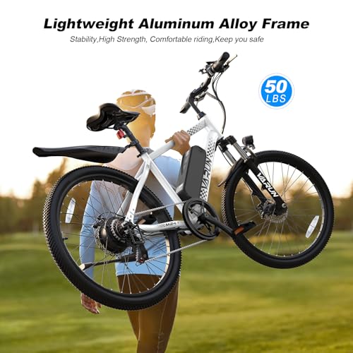 VARUN Electric Bike - Ebikes for Adults Peak 500W /750W 20MPH Commuter Ebike with 36V/48V 7.8AH Removable Battery, 24''