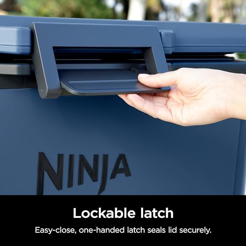 Ninja FB151GY FrostVault 50qt Hard Cooler with Dry Zone, Integrated Fridge-Temp Dry Storage Drawer, Premium Heavy-Duty Insulated Cooler