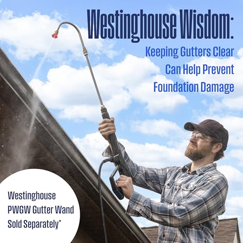 Westinghouse WPX3400 Gas Pressure Washer, 3400 PSI and 2.6 Max GPM, Onboard Soap Tank, Spray Gun and Wand, 5 Nozzle Set