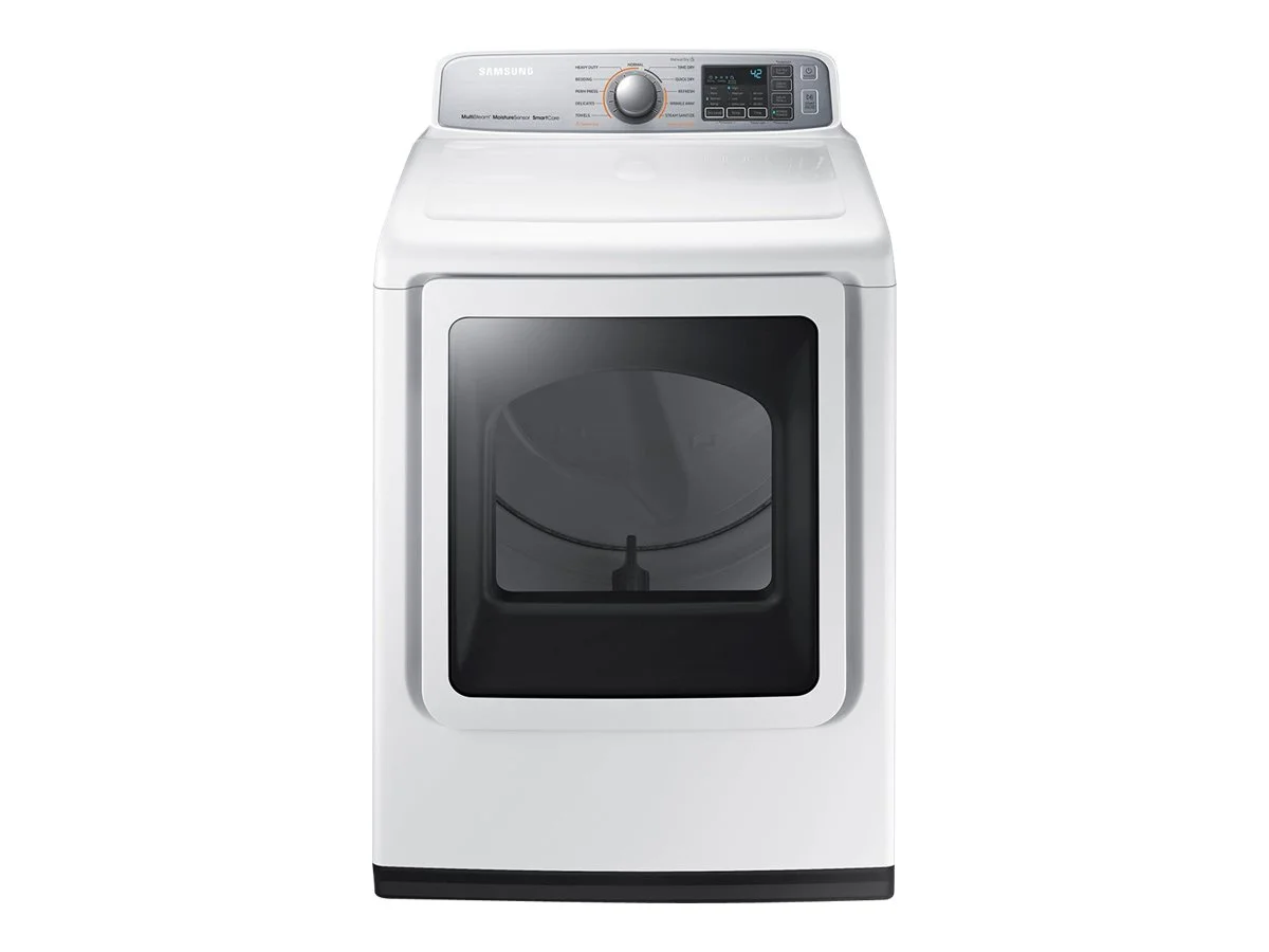 Samsung DVG50M7450W - Dryer - width: 27 in - depth: 30 in - height: 45 in - front loading - white