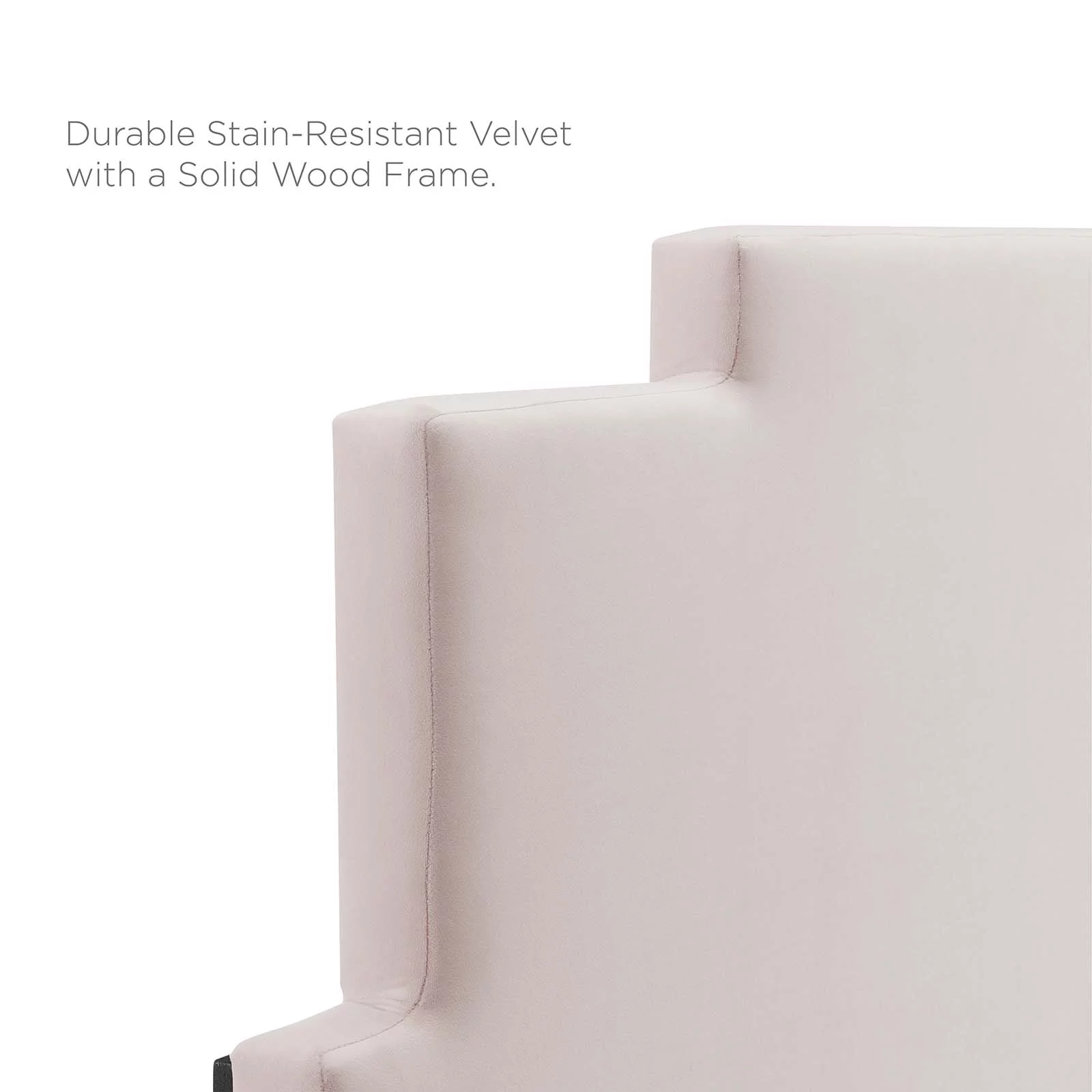 Platform Bed Frame, Queen Size, Velvet, Pink, Modern Contemporary Urban Design, Bedroom Master Guest Suite