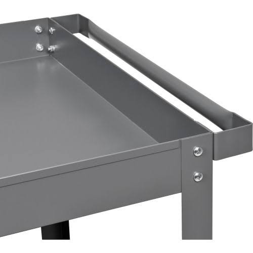 2 Shelf Deep Tray Steel Stock Cart, 800 lb. Capacity, 36x22L x 24x22W x 32x22H