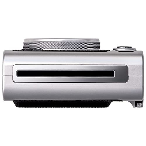 Fujifilm Instax Mini EVO Hybrid Instant Camera Black Bundle with Instax Mini Instant Film 20 Sheets, 32GB microSD Card