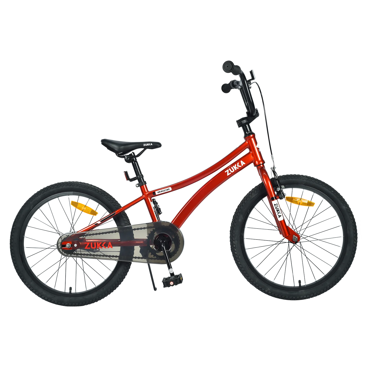 20 Inch Boys Bike, Kids' Bicycles for Kids Ages 7 - 10, Single Speed Boys Bikes with Steel Frame, Adjustable Seat Height, Red
