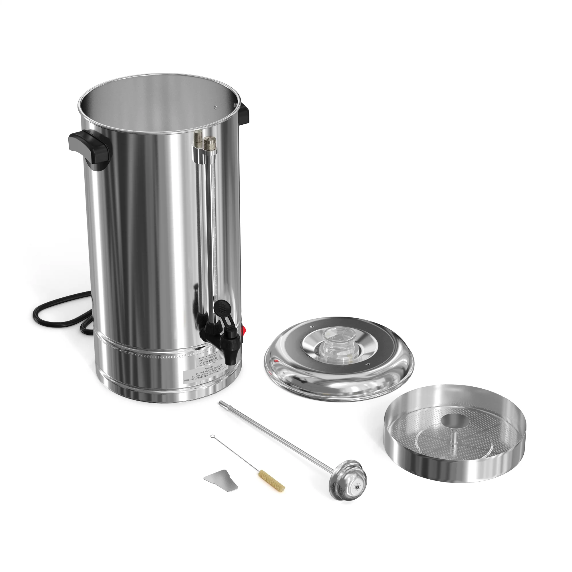 KoolMore Electric 100 Cup Commercial Coffee Percolator in Stainless Steel (KM-CCP100)