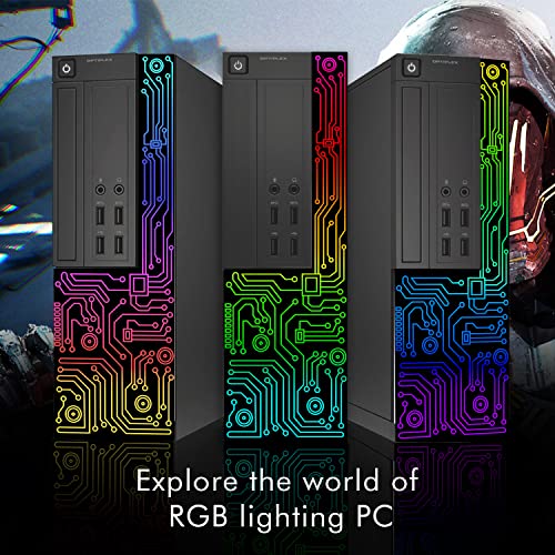 Dell Gaming OptiPlex Desktop RGB Computer PC, Intel Core i7, GeForce GT 1030 2GB GDDR5, 16GB RAM, 512GB SSD, 24 Inch HDMI Monitor