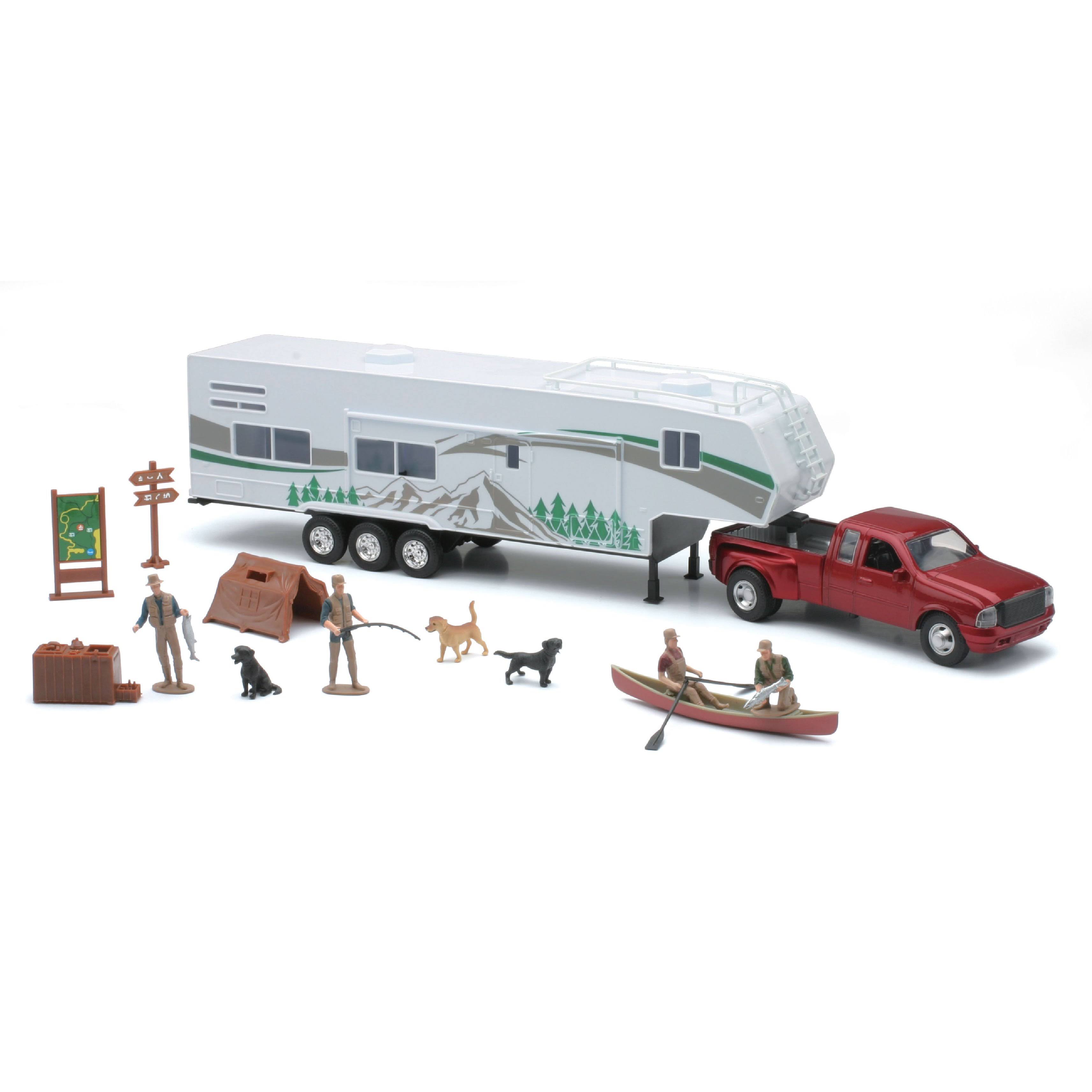 New Ray 1:32 Scale Fifth Wheel Camping Set