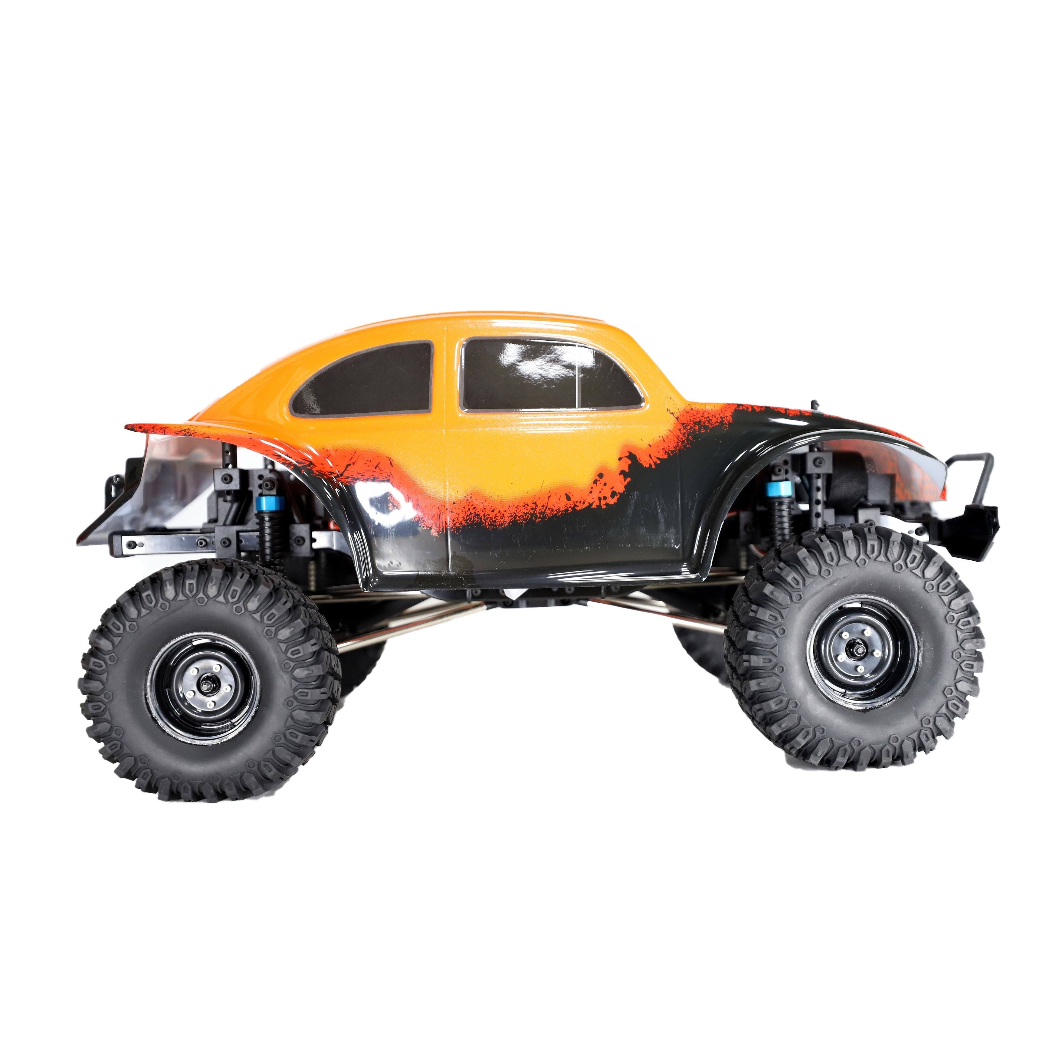 Aleko Rccar15-ap Rock Crawler Off-Road 4WD Electric Powered RC Car - 1:10 Scale - Orange