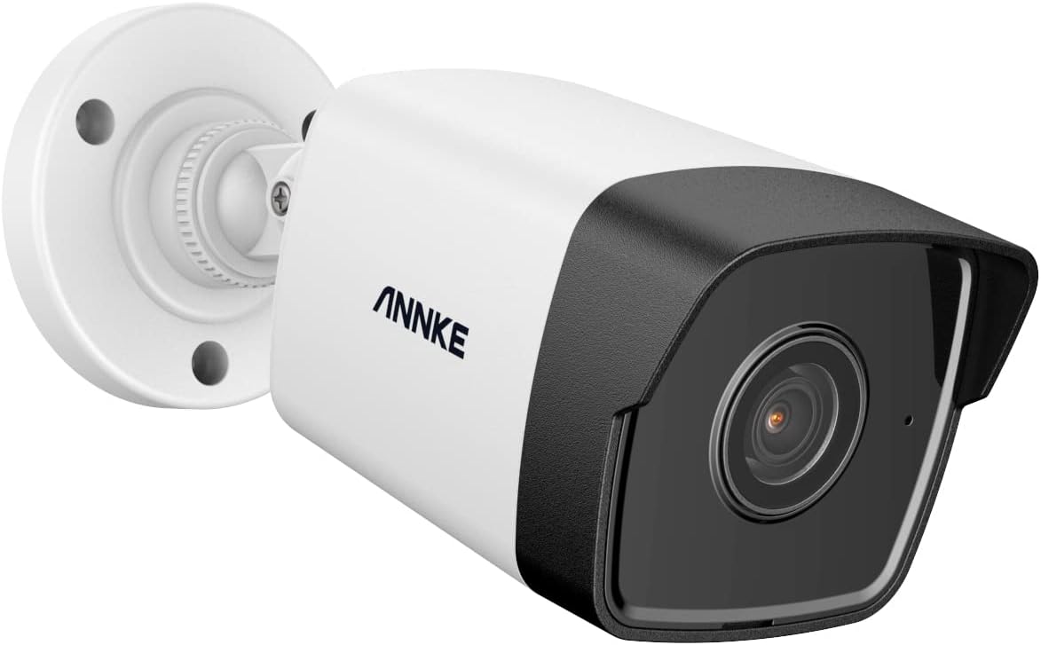 ANNKE C500 5MP PoE Security IP Bullet Camera w/ Audio,100ft EXIR 2.0 Color Night Vision, Built-in Mic, H.265+ Internet IP Camera, Digital WDR